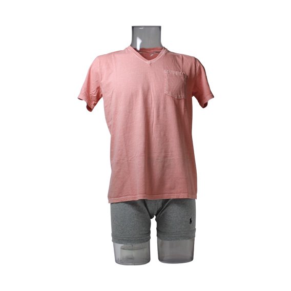 ルフト：TOMEPKINS VネックTシャツ (LUFT-T-02）ピンク class=