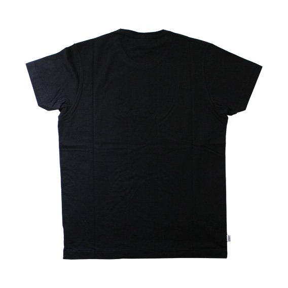 フランクリン＆マーシャル：ワンポイントエンブレム ROUND NECK Tシャツ (ブラック）