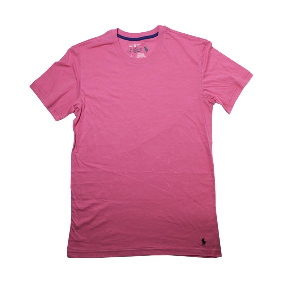 ポロラルフローレン：POLO RALPH LAUREN HANGING CREW Tシャツ (ピンク）