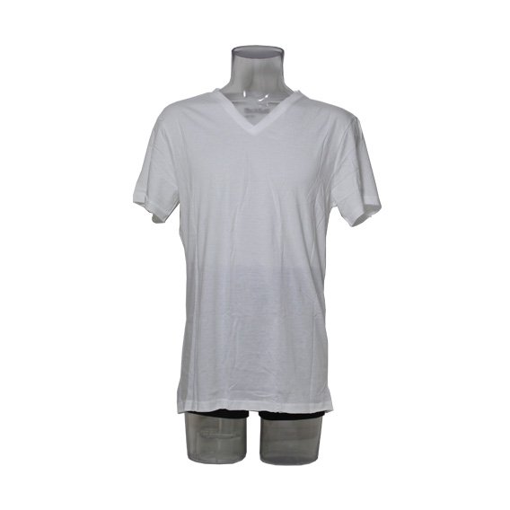 ブレッド＆ボクサーズ：MEN'S RELAXED VNECK Tシャツ (ホワイト) class=