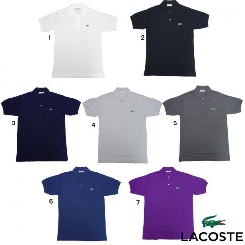 LACOSTE ラコステ L1212A L1264A メンズ レディース 無地 半袖 ポロシャツ