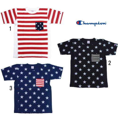 ｟チャンピオン｠メルトブルゾン　アメリカ　国旗　ストリート　シャツ