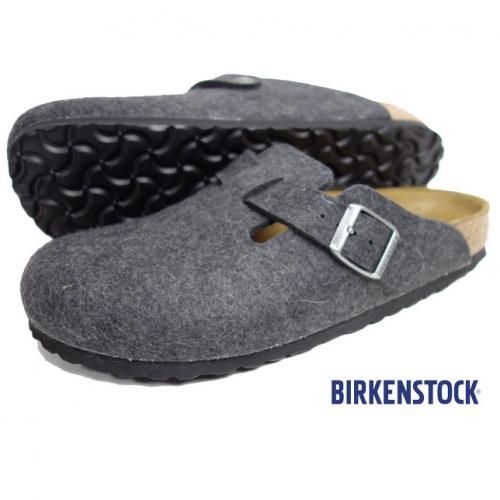 保証付き BIRKENSTOCK ビルケン BOSTON ボストン サンダル グレー 37 - 靴