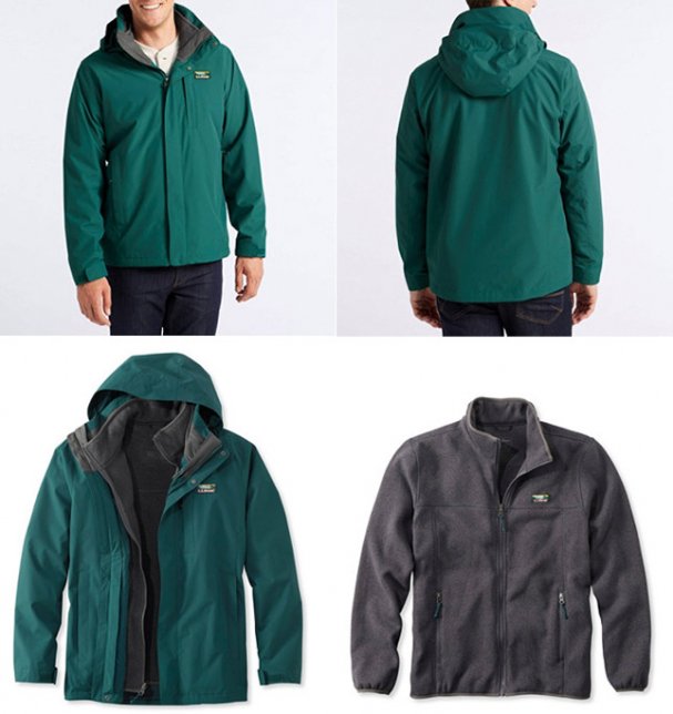 L.L. Bean LL Bean エルエルビーン メンズ セーター フリース 3イン1 ジャケット 501838