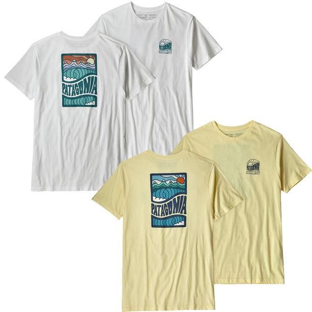 パタゴニア メンズ コスミック ピークス オーガニック Tシャツ Patagonia メンズ プリントtシャツ