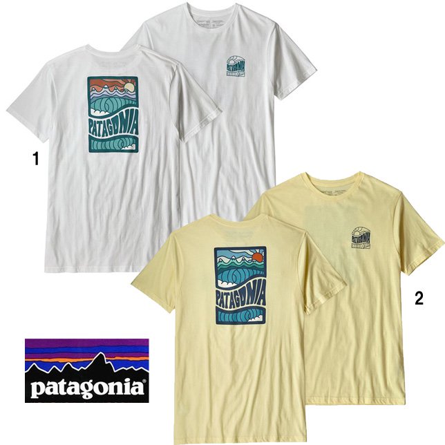 パタゴニア メンズ コスミック ピークス オーガニック Tシャツ Patagonia メンズ プリントtシャツ