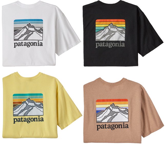 パタゴニア メンズ ライン ロゴ リッジ ポケット レスポンシビリティー 38551 patagonia メンズ ポケ付き プリントTシャツ