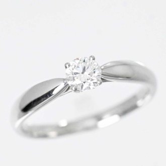 ティファニー TIFFANY＆CO ハーモニーダイヤリング 0.24ct Pt950 #9