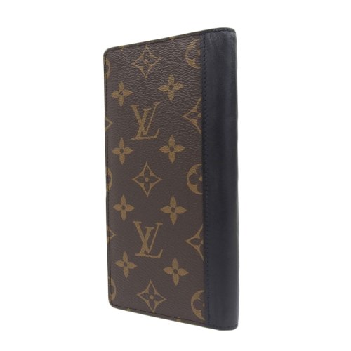 Shop Louis Vuitton MONOGRAM MACASSAR Brazza wallet (M69410, M69410