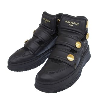 (8606) 【その他】　バルマン BALMAIN プーマ PUMA ハイカットスニーカー ブラック 26cm レディース　［靴］ - 大阪十三・質屋　 ロドヤマカ　ブランド品の販売・買取