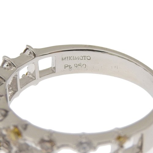8650) 【ミキモト】 MIKIMOTO リング 指輪 プラチナ Pt950
