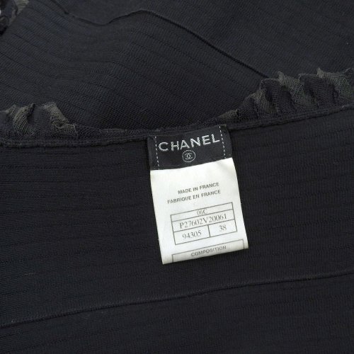 (8723) 【シャネル】　シャネル CHANEL ワンピース キャミワンピ ブラック 黒 38 レディース 06C - 大阪十三・質屋　ロドヤマカ　 ブランド品の販売・買取