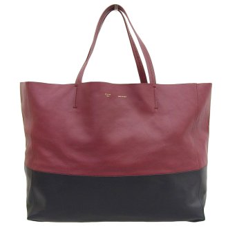 8835) 【その他】 セリーヌ CELINE トートバッグ レザー レッド