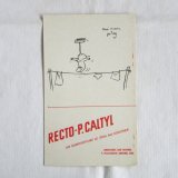 薬の広告RECTO-P.CALTYL1953年