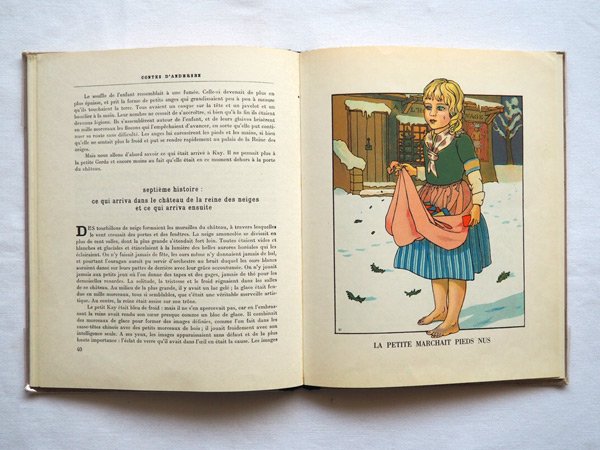 フランスアンティーク絵本1954年アンデルセン童話 雪の女王- DE PARIS