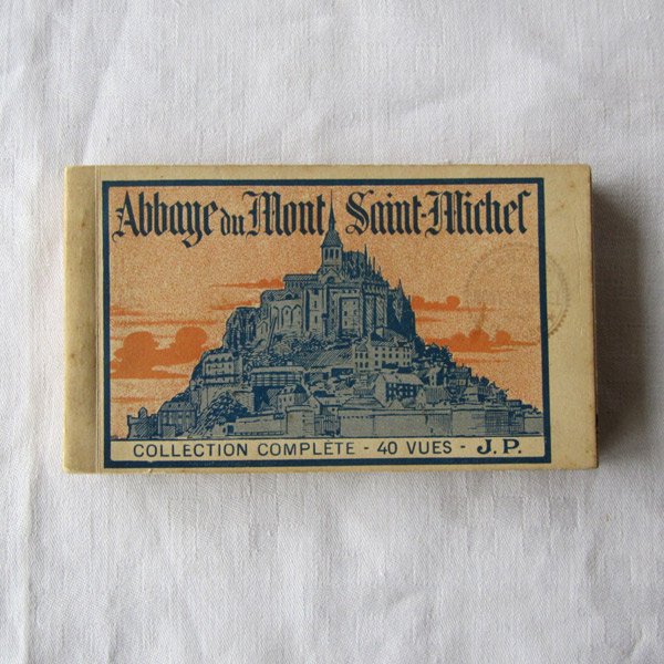 フランスアンティークAbbaye du Mont Saint- Michel絵葉書セット- DE PARIS