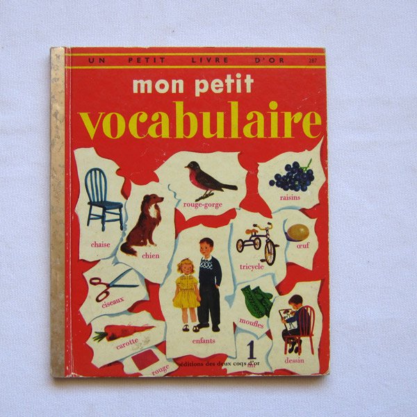 フランス単語の絵本1969年mon petit vocabulaire - DE PARIS