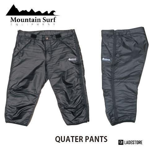 □ Mountain Surf □ THINSULATE MIDDLE LAYER Quarter Pants / Black