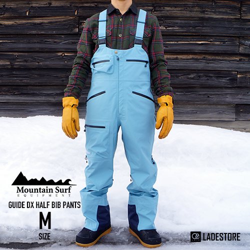 ■ Mountain Surf ■ Guide DX Half Bib Pants / M - LADE STORE 花笠高原 & 那須高原 |  バックカントリーユースのLADEカスタムオーダービーニーや芽育雪板,Peacemaker Snowskateなどフリーフット、PRANA