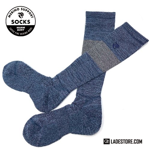 ■P.RHYTHM■ 21-22 Merino Support Socks / Navy - LADE STORE 花笠高原 & 那須高原 |  バックカントリーユースのLADEカスタムオーダービーニーや芽育雪板,Peacemaker Snowskateなどフリーフット、PRANA