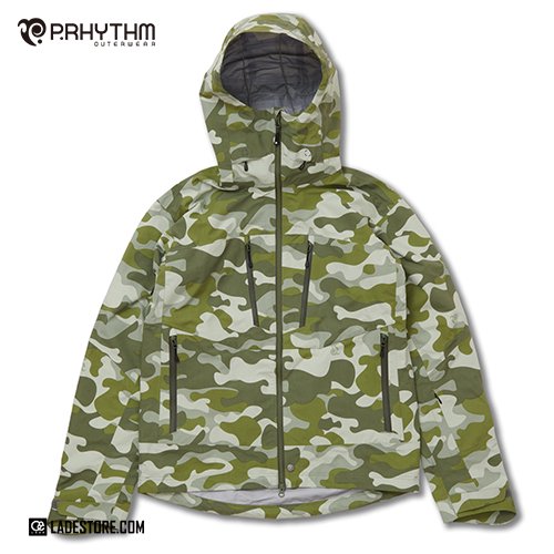 ■P.RHYTHM■ 2023-24 COURSE GUY JACKET / P.CAMO3 - LADE STORE 花笠高原 & 那須高原 |  バックカントリーユースのLADEカスタムオーダービーニーや芽育雪板,Peacemaker Snowskateなどフリーフット、PRANA