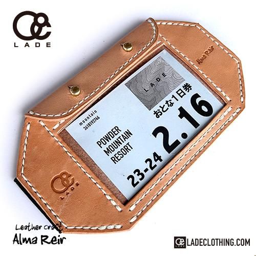 □Alma Reir x LADE□ Leather Pass Holder 2024 / Natural