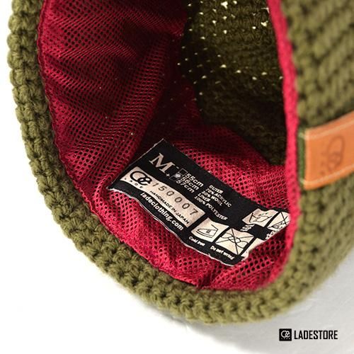 □LADE COLOR CUSTOM BEANIES□ Cuff - Saddle Leather - LADE