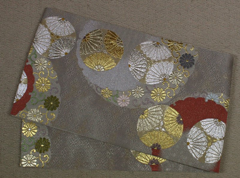 袋帯 菊花利休好み 素敵な帯です 正絹