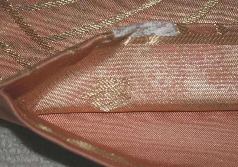本家加納」謹製・朱金引箔波に切箔文様袋帯（お勧め品です