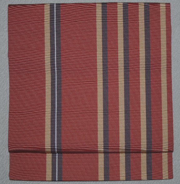 未使用の紅鳶色本場博多織袋名古屋帯 - リサイクル着物のことなら京都で創業80年の老舗ゑちごやへ