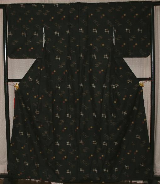 茶泥染め本場久米島紬着物（お勧め品です） - リサイクル着物のこと