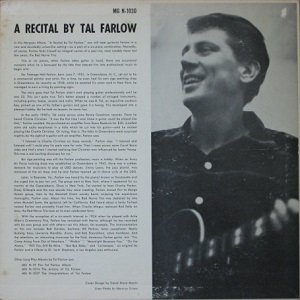 TAL FARLOW / A Recital by Tal Farlow - PHONOGRAPH