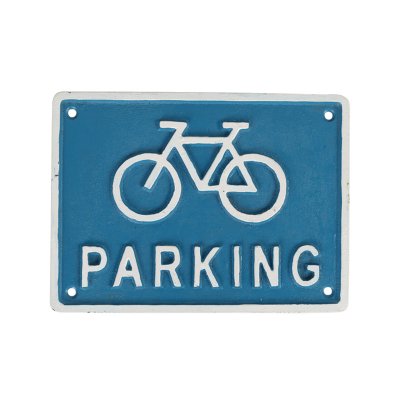 アイアンサイン PARKING パーキングサイン バイシクル 自転車 駐輪場 看板 ブルー メール便・ネコポス便可