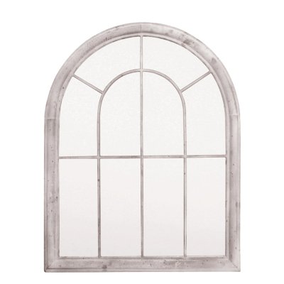 esschert design アーチミラー チャーチミラー 教会 窓枠 鏡 屋外設置可 アンティーク調