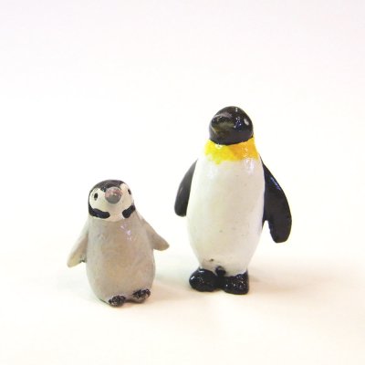 フィギア マスコット 皇帝ペンギン 大小セット 2個セット