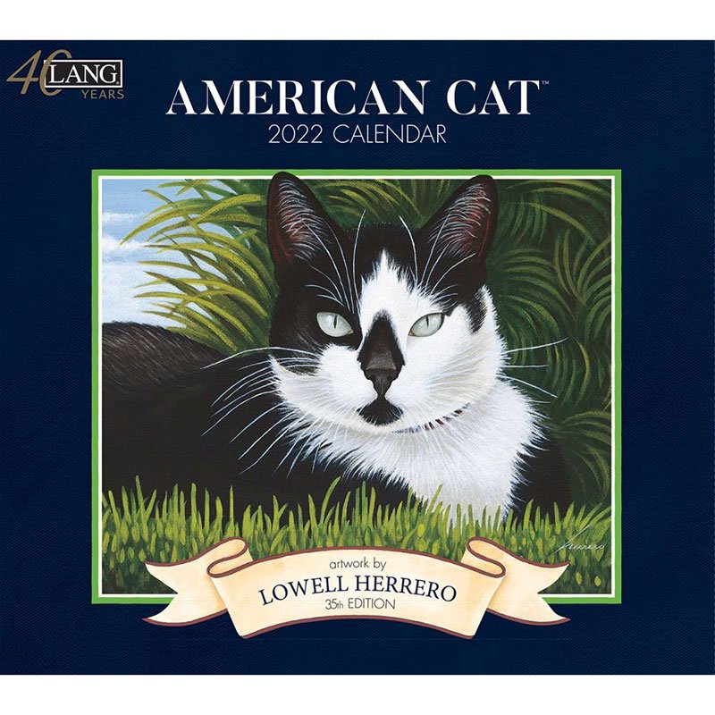 22年langラングカレンダー American Cat アメリカンキャット ネコ カントリーショップ ジュリアン