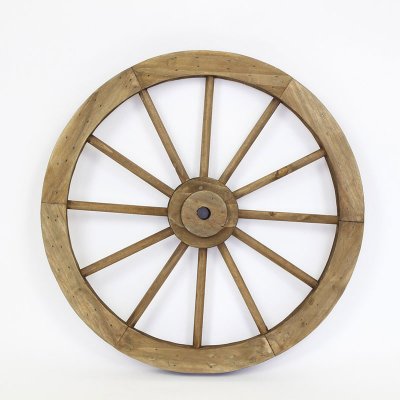 木製車輪 ガーデン ウッドーホイール L/直径45cm ブラウン