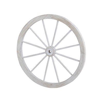 ウッドホイール ディスプレイ用木製車輪 L/直径58cm ホワイト