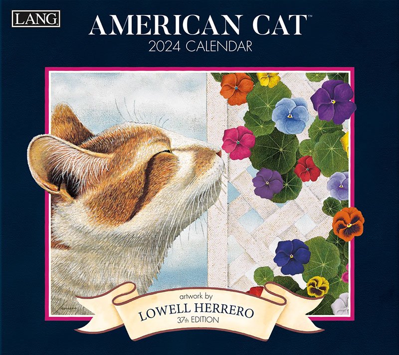 2024年LANGラングカレンダー American Cat アメリカンキャット ネコ ねこ 猫 カントリーショップ ジュリアン