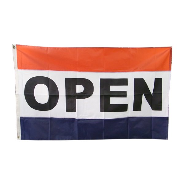 OPEN旗 オープンフラグ 3'X5'(158×84cm) - カントリーショップ ジュリアン