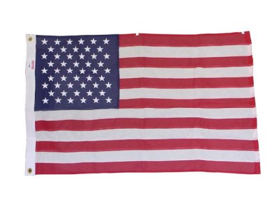星条旗 2'×3' (60cm×95cm) コットン 刺繍 アメリカ製