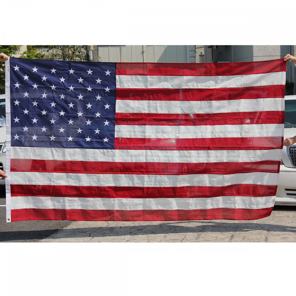 特大 ビンテージ USA製 アメリカ国旗 星条旗 50星 フラッグ コットン