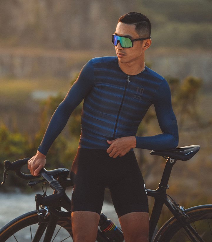 Monton［モントン］長袖サイクルジャージ［自転車用/メンズ］Time 男性用ロングスリーブ -  スポーツキッド：機能性インナー、アンダーシャツやサイクルジャージ、パンツを企画、販売。