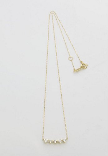 UNISEX S/M GARNI K18 Triangle Dia Necklace | www.blissestateagents.com