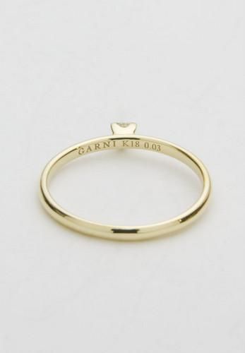 GARNI / K18 Triangle Dia Ring【取り寄せ商品】 - LAD MUSICIAN・A.F