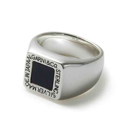 GARNI / Square Onyx Ring - LAD MUSICIAN・A.F ARTEFACT・my