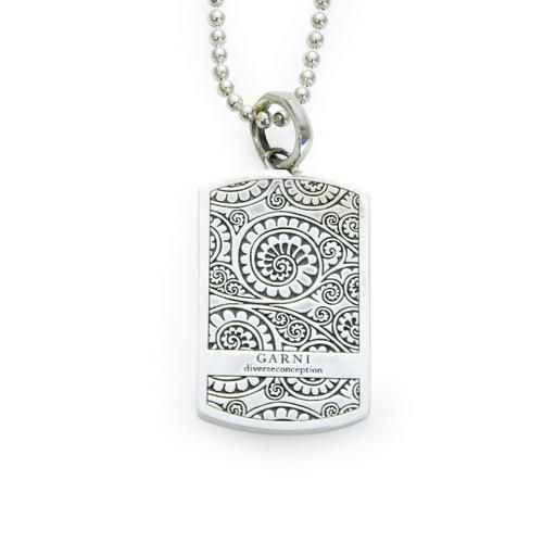 GARNI / Vine Dog Tag Pendant - L【取り寄せ商品】 - LAD MUSICIAN