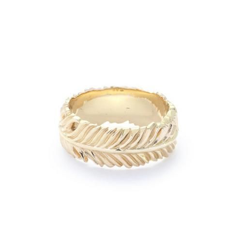 GARNI / K10 Eagle Feather Ring - S【取り寄せ商品】 - LAD MUSICIAN