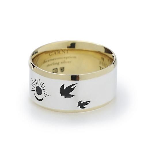 ガルニ リング サイズ17 シルバー&ゴールドコーティング ガルニ