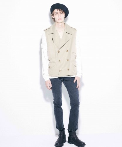 Iroquois / 781100：LAYERED TRENCH / BEIGE - LAD MUSICIAN・A.F